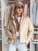 Dámská přechodná prošívaná bunda MARISSIA béžová FashionStreet TY4851