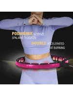 HHM16 HULA HOP ČERNÁ/RŮŽOVÁ S MAGNETY A ZÁVAŽÍM + POČÍTADLO HMS HHM16 HULA HOP ČERNÁ/RŮŽOVÁ S MAGNETY A ZÁVAŽÍM + POČÍTADLO HMS