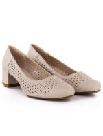 Dámské otevřené lodičky béžové Sergio Leone PB293