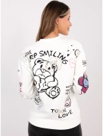 Mikina D10608BC02804A bílá Mikina D10608BC02804A bílá