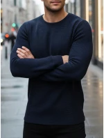 Pánský tmavě modrý svetr WX2296z Pánský tmavě modrý svetr WX2296z