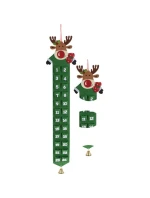 PLSTĚNÝ ZELENÝ SOBÍ ADVENTNÍ KALENDÁŘ