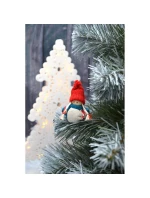 DEKORATIVNÍ PANENKA S TAŠKOU MODRÁ DÍVKA 7,5 CM