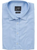 Daiber JN 683 Mikro keprová halenka s krátkým rukávem 02.0683 light blue Daiber JN 683 Mikro keprová halenka s krátkým rukávem 02.0683 light blue
