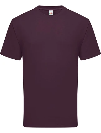 Fruit of the Loom Iconic 195 T Pánské těžké tričko 16.1422 dark plum Fruit of the Loom Iconic 195 T Pánské těžké tričko 16.1422 dark plum