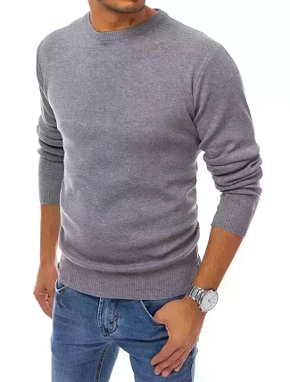 Pánský šedý svetr FashionStreet WX1714 Pánský šedý svetr FashionStreet WX1714