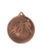 KOVOVÁ FOTBALOVÁ MEDAILE FI 70 MMC3070 - BRONZOVÁ