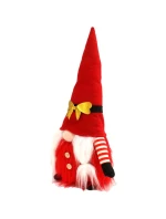 DEKORATIVNÍ SKŘÍTEK SANTA CLAUS 40CM SE ZLATOU MAŠLÍ