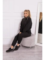 Zateplený set roláku a kapuce černý