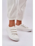 Mladistvé Nízké Tenisky Na Suchý Zip Bílé Dilan