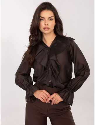 Košile IT KS 28883.80 tmavě hnědá Košile IT KS 28883.80 tmavě hnědá