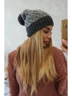 Fleecová čepice Bibiana K264 graphite+grey