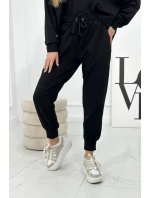 Set 2dílná mikina + kalhoty Černá Set 2dílná mikina + kalhoty Černá