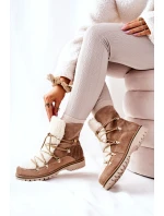 Zateplené boty Trapper  Béžove Jiliana