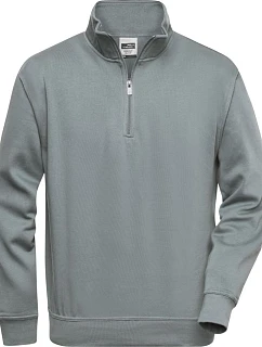 Daiber JN 831 Pracovní mikina s 1/4 zipem 02.0831 dark grey