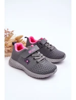 Dětské sportovní boty na zip šedé Brego
