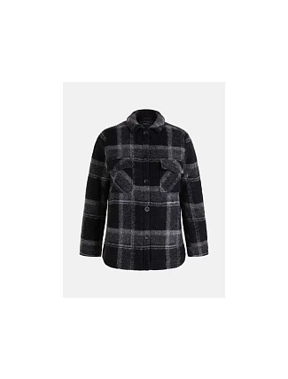 Bunda Peak Performance W Kelly Wool Shirt Jkt, černá