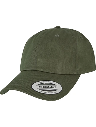 Flexfit 6245CM 6 panelová bavlněná keprová kšiltovka 55.6245 burnt olive
