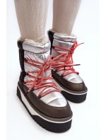 Šnekové Dámské Na Tlusté Podrážce Veganské D.Franklin DFSH371006 Stříbrné Šnekové Dámské Na Tlusté Podrážce Veganské D.Franklin DFSH371006 Stříbrné