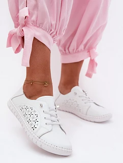 Otevřené polobotky z přírodní kůže Flaria