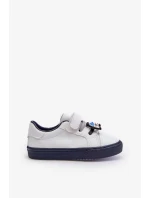 Dětské tenisky Tenisky se špendlíkem, bílá a námořnická modrá Pennyn
