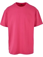 Build your Brand BY 102 Oversize tričko z těžké bavlny 56.0102 hibiscus pink