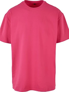 Build your Brand BY 102 Oversize tričko z těžké bavlny 56.0102 hibiscus pink