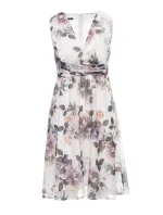 S225 Šifonové šaty s hlubokým výstřihem - model 1 S225 Šifonové šaty s hlubokým výstřihem - model 1