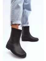 Klasické dámské nazouvací holínky černé Solihia