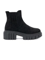 Exkluzívní kotníčkové boty dámské černé platforma Exkluzívní kotníčkové boty dámské černé platforma