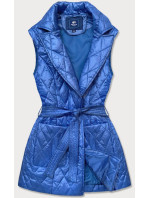 Dámská vesta v chrpové barvě s límcem (JIN221)