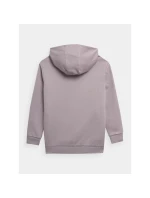 Dívčí nepruhovaná mikina s kapucí 4F Junior