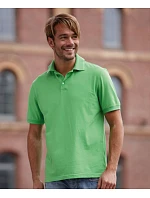 Daiber JN 569 Pánské žerzejové elastické polo 02.0569 lime green/white