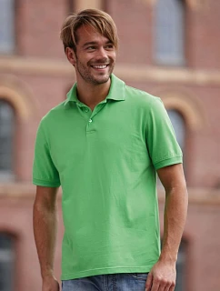 Daiber JN 569 Pánské žerzejové elastické polo 02.0569 lime green/white