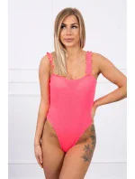 Body bez ramínek růžové neonové Body bez ramínek růžové neonové