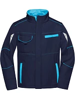 Daiber JN 851 Pracovní letní softshellová bunda - Color 02.0851 navy/turquoise Daiber JN 851 Pracovní letní softshellová bunda - Color 02.0851 navy/turquoise