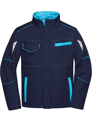 Daiber JN 851 Pracovní letní softshellová bunda - Color 02.0851 navy/turquoise Daiber JN 851 Pracovní letní softshellová bunda - Color 02.0851 navy/turquoise