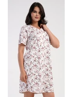 Dámská noční košile s krátkým rukávem Růže