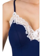 Noční košile Roma dark blue/cream - ELDAR