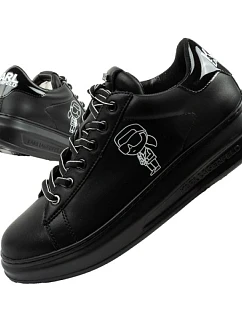 Karl Lagerfeld pánské boty Kapri tenisky přírodní kůže černé