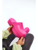 Dámské pantofle na platformě Big Star - fuchsia Dámské pantofle na platformě Big Star - fuchsia