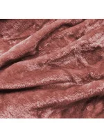 Dámská prošívaná zimní bunda v cihlové barvě (2m-963)