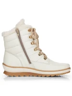 Kožené nepromokavé zateplené boty Remonte W RKR629 white