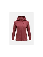 Dámská mikina PEAK PERFORMANCE W Trail Polartec Power Grid Zip Hood, červená Dámská mikina PEAK PERFORMANCE W Trail Polartec Power Grid Zip Hood, červená