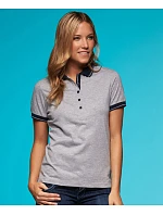 Daiber JN 705 Dámské žerzejové melírované polo 02.0705 grey heather/navy Daiber JN 705 Dámské žerzejové melírované polo 02.0705 grey heather/navy