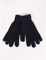 Yoclub Pletené zimní rukavice s plnými prsty R-102/5P/MAN/001 Black