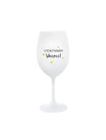 VYCHUTNÁVÁM SI VÁNOCE - bílá  sklenice na víno 350 ml