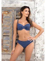 Dámská plavková podprsenka KKP020 Niue, bílo/modrý puntík - Gaia