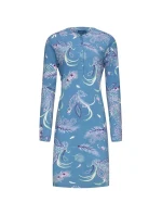 Dámská noční košile 10232-170-4 modrá se vzorem - Pastunette Dámská noční košile 10232-170-4 modrá se vzorem - Pastunette