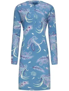 Dámská noční košile 10232-170-4 modrá se vzorem - Pastunette